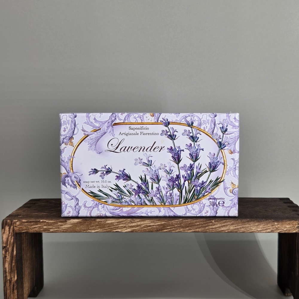 Saponificio Artigianale Fiorentino Lavender Soap 10.5oz Italian Luxury New